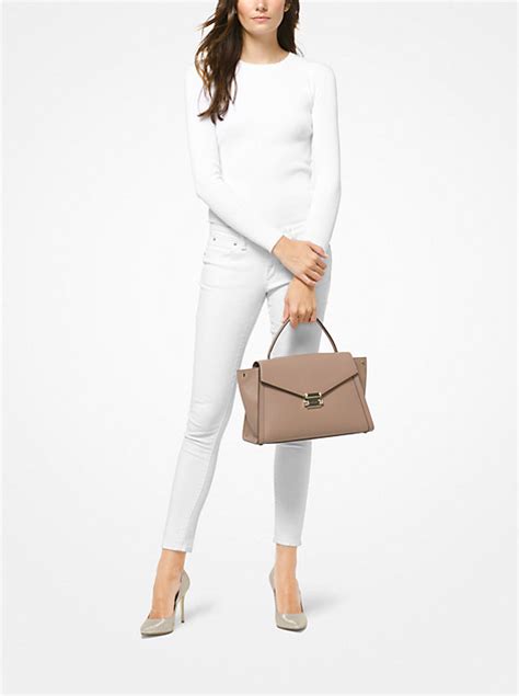 michael kors whitney large leather satchel|Whitney Large Leather Satchel – Michael Kors Pre.